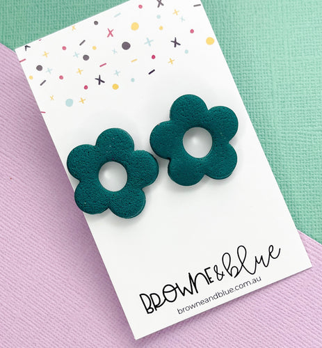 Emerald Bloom Studs