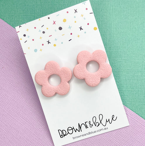 Dusty Pink Bloom Studs