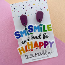 Smile And Be Happy Acrylic Dangles