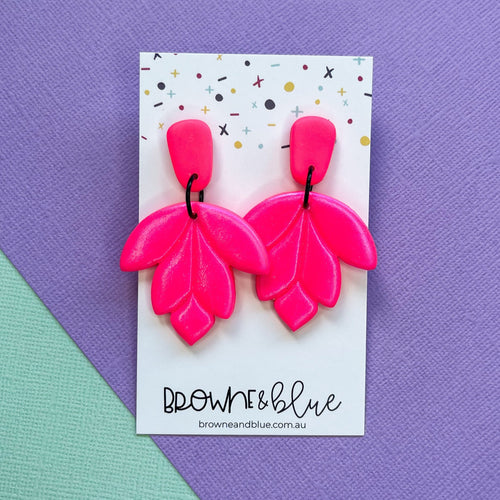 Neon Pink Dangles