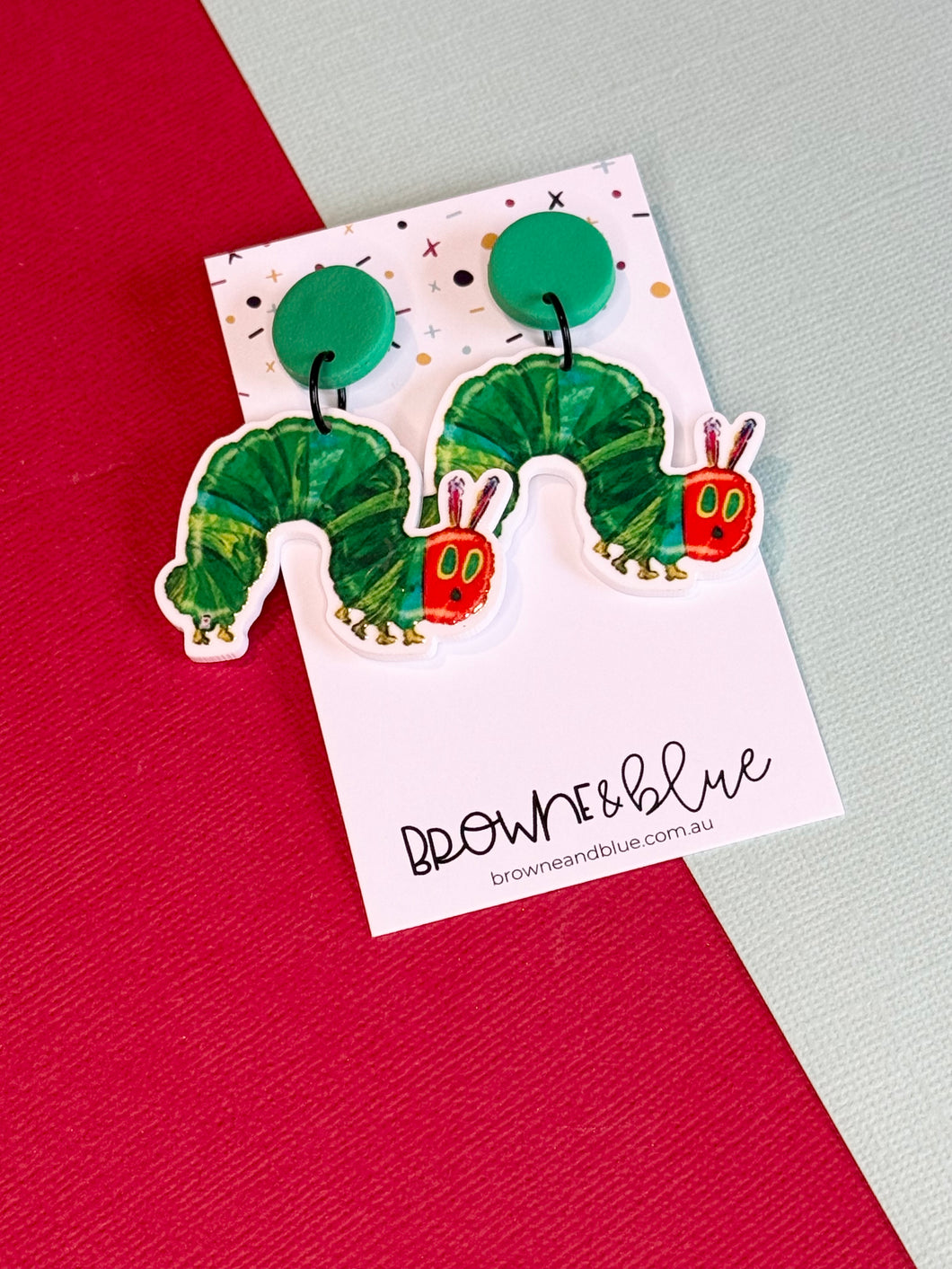 Caterpillar Acrylic Dangles