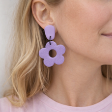 Lilac Bloom Clay Dangles