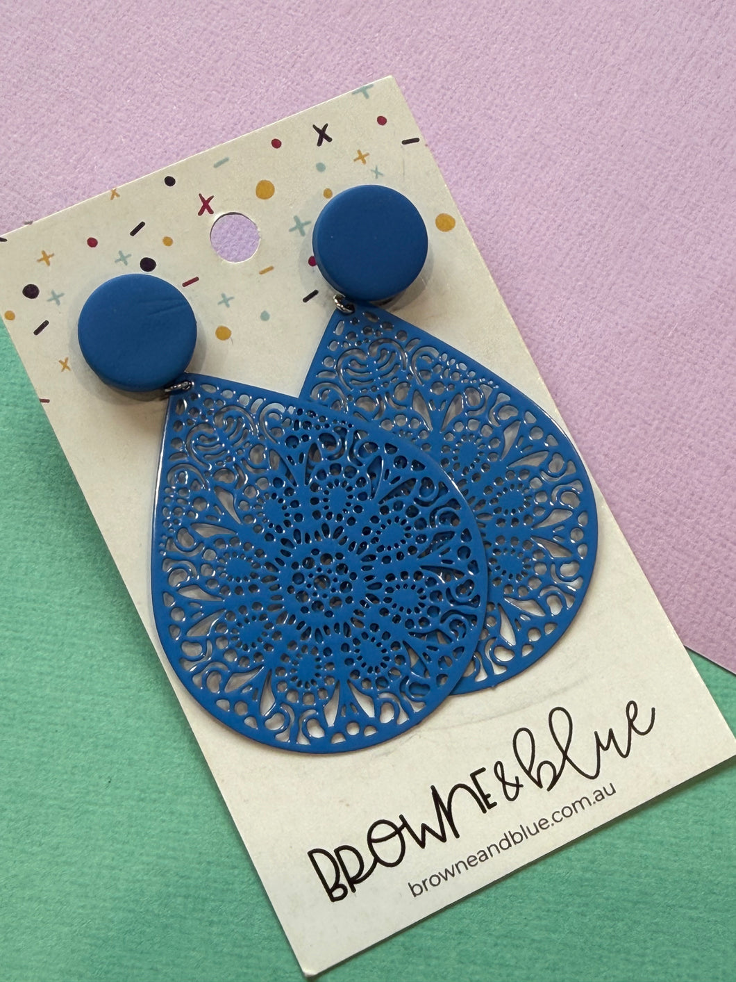 Blue Detailed Dangles
