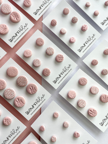 Blush Trio Stud Pack