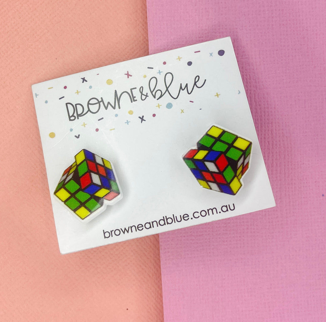 Rubik’s Cube Acrylic Studs