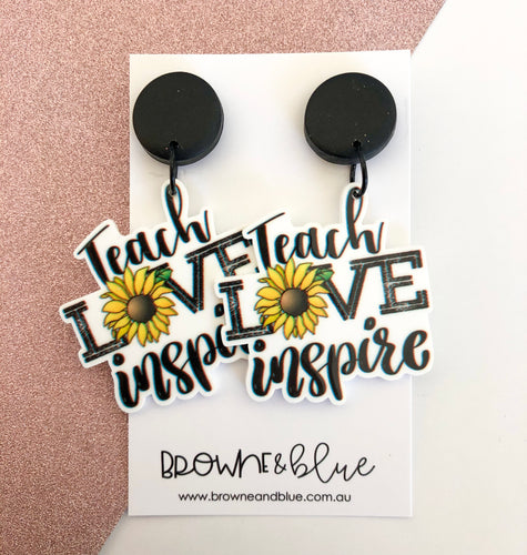 Teach Love Inspire Dangles