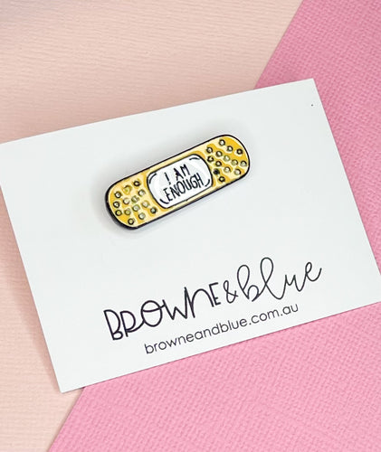 I Am Enough Band-Aid Brooch
