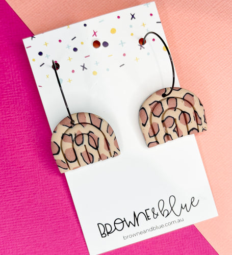 Leopard Rainbow Hoops